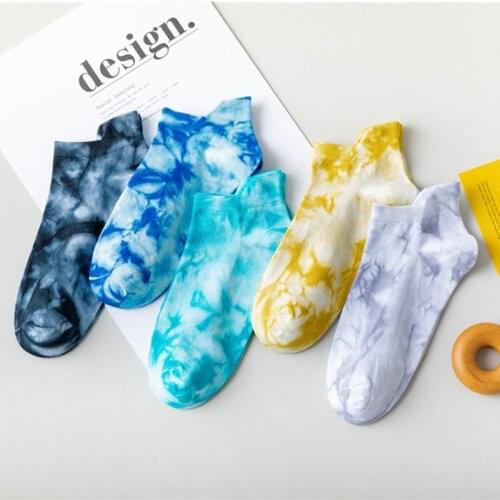 Creative Colorful Tie Dye Socks Men/Women Classic Vintage Punk Street Skateboarding Sox Harajuku Personalized Girl Hottie Wholes