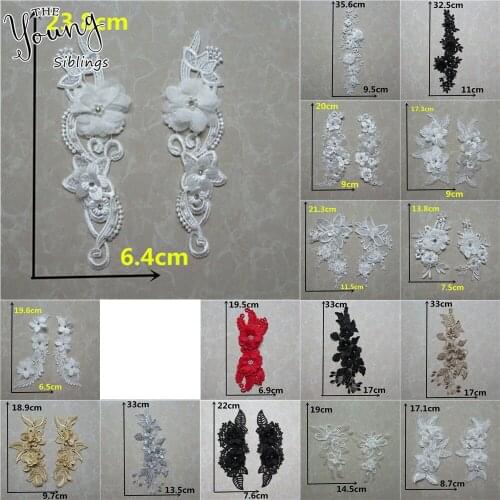 Popular style Delicate Lace Collar Sewing Applique DIY Embroidery Fabric Lace Neckline Decorative Clothing Craft Accessories