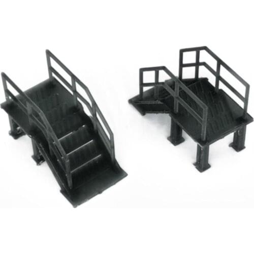Outland Models Industrial Stairs 2 pcs 1:87 HO Scale Railroad Scenery