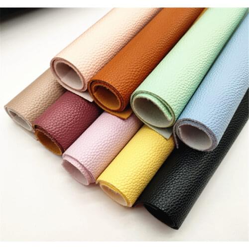 19*30CM soft solid color lichi synthetic leather sheet fabric for bow and bag 09-H397