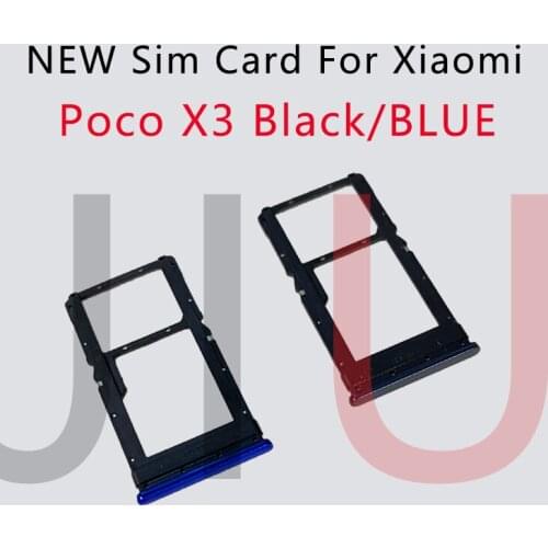 New For Xiaomi Poco X3 SIM Card Tray Slot Holder Adapter Socket Repair Parts