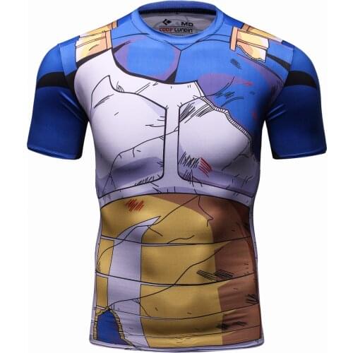 2021 Summer New Mens 3d Printing Short Sleeve Tight Breathable Jerseys Printed Gym Boxing Tops Shirt MMA Tops For Men