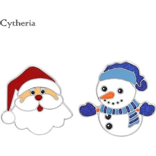 New arrival santa oldman christmas snowman merry christmas gifts high quality pins brooches for women men accessories