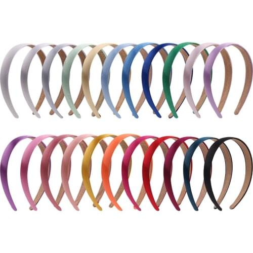 1PC 2cm Width Colorful Fabric Headband Hair Bands Base Women Hair Hoops For Jewelry Making Diy Girls Hair Accessories Supplies