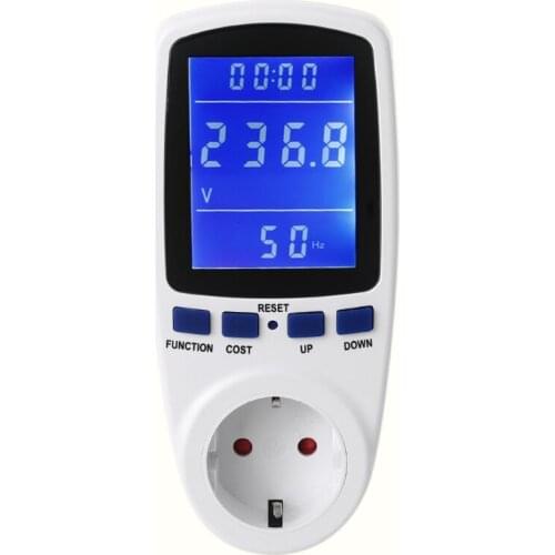 Portable Micro Electricity Usage Monitor Electrical Power Consumption Watt Meter Voltage Amp Tester Electricity Usage Power