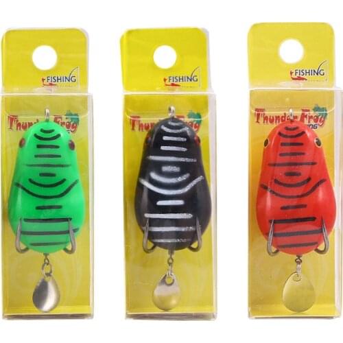 1pcs 6cm12g fishing lure Top Water Sequin Ray Frog double hook perch bait Wobblers Artificial Bait spoon lure spinner bait