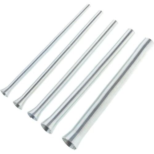 Spring Tube Bender 5Pcs Set 1/4’’ 5/16’’ 3/8’’ 1/2’’ and 5/8’’ for Copper Aluminum and Thin Wall Steel Tubing