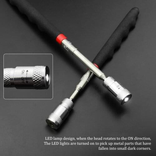 Adjustable Telescopic Magnetic Pickup Tool Grip Extendable Long Reach Pen Handy Tool for Picking Up Nut/Bolt/Screws Suction Rod