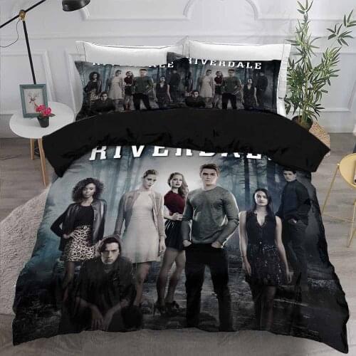 Riverdale Bedding Set Bizarre Movies Character Duvet Cover for Kids Chidren Boys Bed Quilt Cover 150 Bed Set Queen King Size
