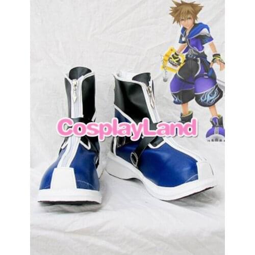 Customize Boots Kingdom Hearts II Cosplay Sora Cosplay Shoes Anime Party Boots Costume