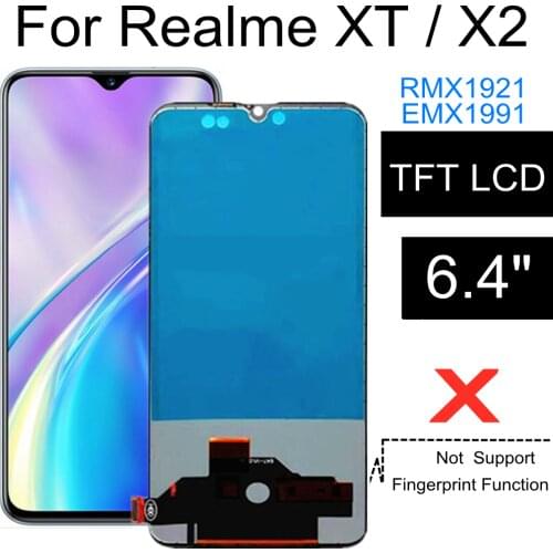 TFT LCD For OPPO realme XT LCD Display Touch Screen Digitizer Assembly Replacement For phone realmeXT EMX1991 6.4" LCD