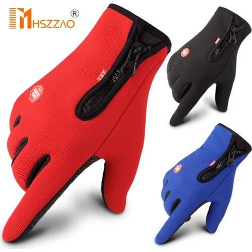 1 Pair Touchscreen Winter Thermal Warm Cycling Bicycle Bike Ski Outdoor Camping Hiking Motorcycle Gloves Sports Full Finger