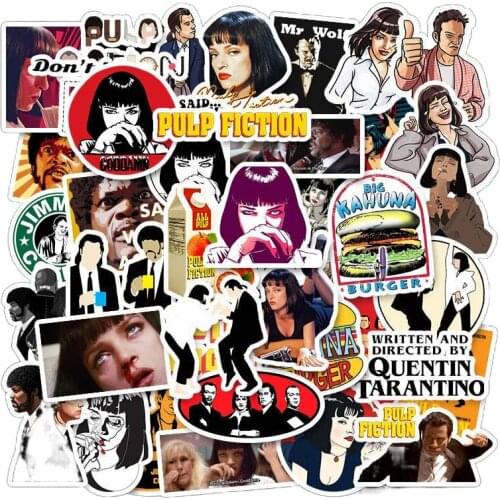 10/50PCS Pulp Fiction Tv Show Cute Cartoon Funny Toy Sticker Adult Children Bicycle Car Luggage Cute Laptop Water Cup Guitar