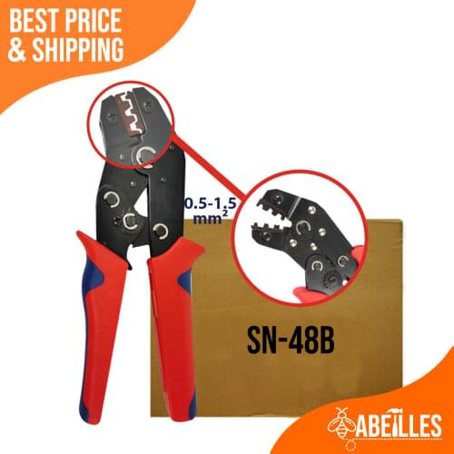 10PCS / SN-48B Crimping Tool Terminal Crimper Crimping Pliers Wire 0.5-1.5mm Pliers Hand Tool