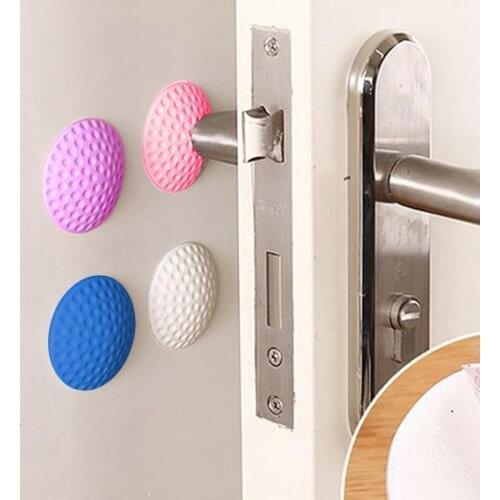 2pcs Door Crash Pad Door Stopper Thickening Mute Door Fenders Wall Fenders Golf Modelling Rubber Fender Lock handle stopper-W