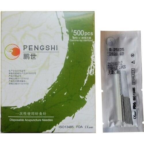 500pcs/box Needles Single Use Disposable Sterile Acupressure Needle with guiding tubes Beauty Massage