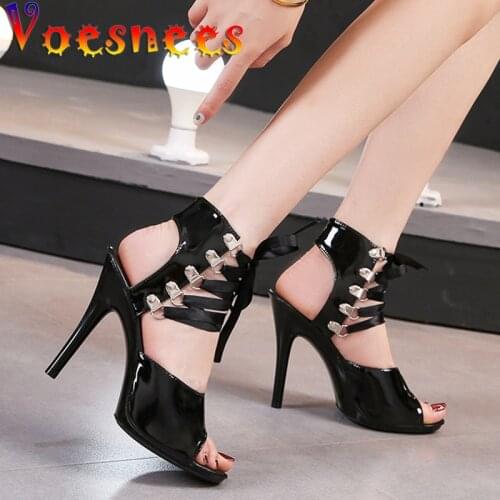 Womens Sandals Sexy Thin Heels Platfrom colorful Sandals Thin Head Red Sexy High Heels 11cm Fish Toe Fashion Shoes Ankle Straps