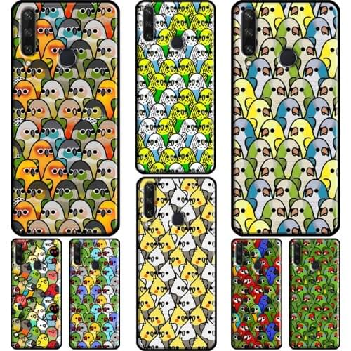 Parrot Birds Cockatiel For Huawei Nova 5T 2i Phone Case For Huawei Y5 Y6 Y9 Y7 2017 2018 2019 Y6P Y5P 2020 Cover
