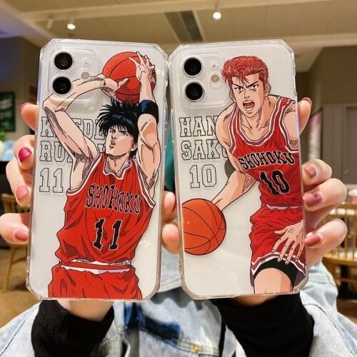 Japan Cartoon Anime Slam Dunk Phone Case for iPhone 12 Mini 11 Pro Max XR Xs Max X 7 8 Plus SE 2020 Soft Clear Protective Cover