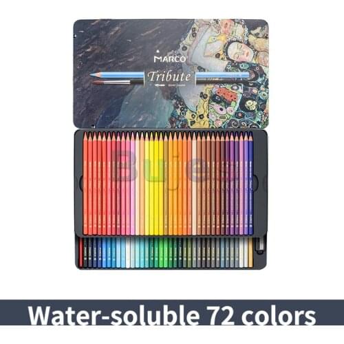 Marco Master Art Colored Pencils Professional 72Color Watercolor Pencil for Painting Coloring Artist Supplies for Adults Drawing