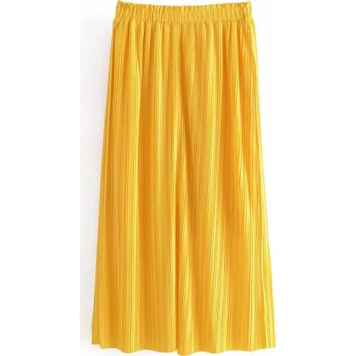 Elegant Solid Ankle Length Straight Skirts DLBSQ124