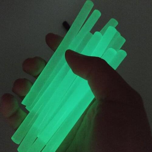 20pcs Noctilucent Hot Glue Sticks High Viscosity Electric Gun Silicone Craft Repair Power Tools DIY Hot Melt Sticks 7mm*100mm