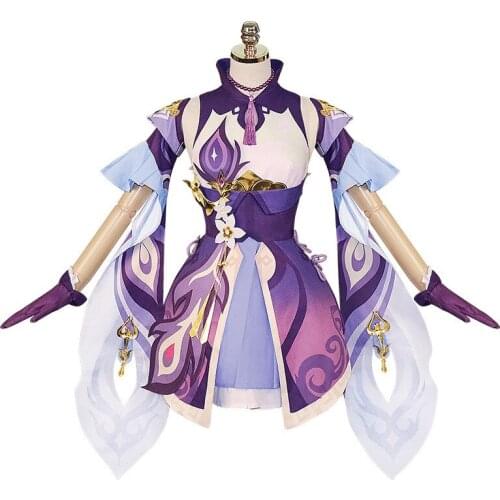 Genshin Impact Keqing initial Liyue cosplay costume female full set