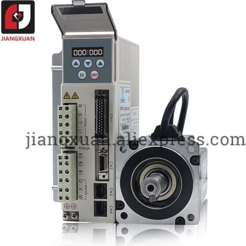 JMC AC220V 80JASM507230K-20B JASD7502-20B High voltage AC servo Motor Drive kit with 2PCS 3M cable
