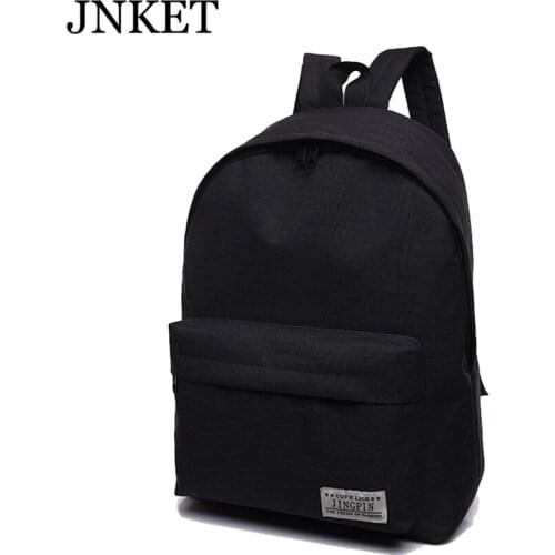 JNKET Campus Style Students Backpack Shoulders Bag Teenagers Casual Bagpack Fashion Travel Hiking Packsack Outdoor Bagpack