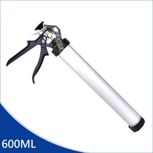 C20512 600ML Dual-use Glass Glue Gun,Thickening Aluminum Alloy Structure Manual Soft Silicone Gun