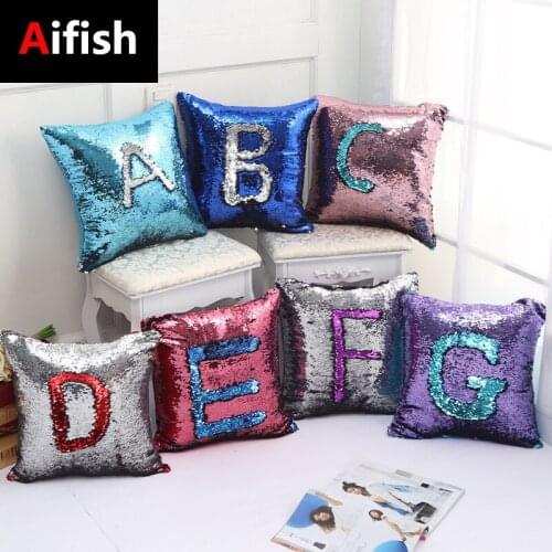 European American Multicolour Sequined Pillowcase Home Soft Decorative Cushion Suitable For Bedroom Living Room Lumbar Pillow 5