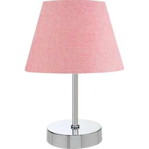 New Sun Metal Floor Standing Lamp Shade Table Lamp Chrome Pink Lampshade