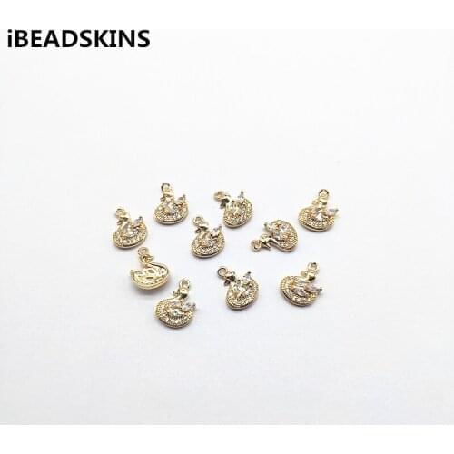 New arrival! 13x11mm peacock shape Cubic Zirconia charm Copper Accessories for Earrings parts,Accessories,hand Made Jewelry DIY