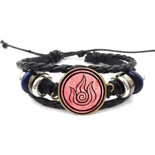 New Avatar The Last Airbender Bracelet Kingdom Jewelry Air Nomad Fire and Water Tribe Dome Glass Bracelet Gift