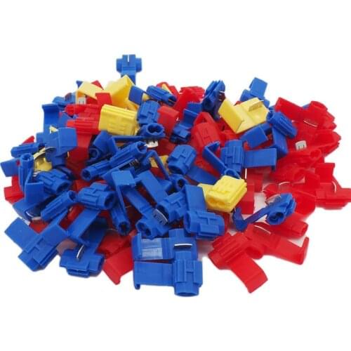 REALLY 50Pcs Blue RED YELLOW Scotch Lock Crimp Terminals Electrical CableConnectors Fast Quick Splice Lock Wire Terminals Crimp