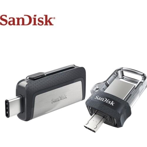 Original SanDisk Flash Drive Type-c USB 3.1 and Micro USB 3.0 OTG USB Flash Drive multifunctional USB stick pen drive pendrive