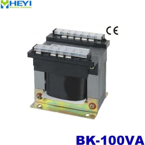 Cheapest price 380V 220V input 6.3V 12V 24V 36V output control transformer BK-100VA small transformer