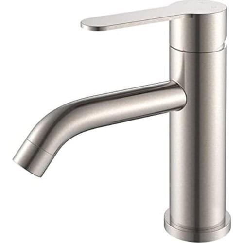 RUAYGE Basin mixer Bathroom Faucets Single Hole Bathroom Sink Faucet Single Handle Brushed Bathroom Faucet Vanity Faucet