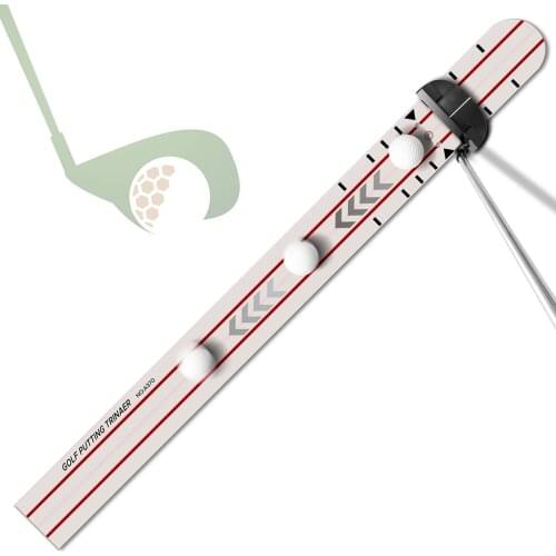 Golf Putting Alignment Trainer Auxiliary Training Equipment Putter Sliding Tracks Improve Alignment of Putter for Indoor Outdoor