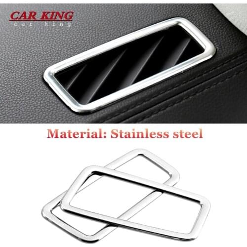For Volkswagen VW Teramont Atlas 2017-2019 Interior Side Air Condition Outlet Vent Cover Stainless Frame Trims Car Accessories