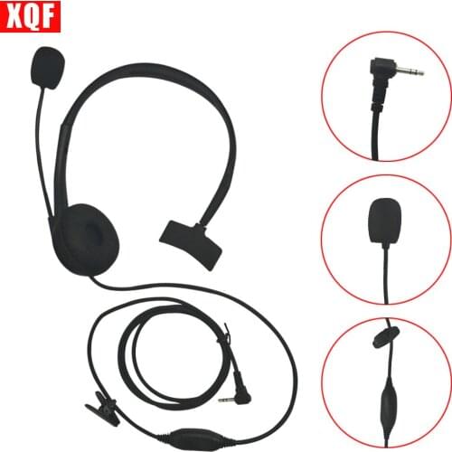 XQF 10PCS Earpiece Headset w/ Boom Mic For for Motorola Talkabout Radio XTR XTR446 1pin