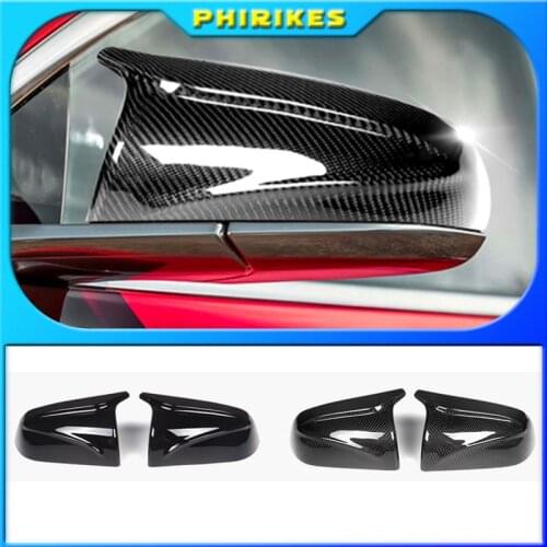 Replacement Trim 2p High Quality Carbon Fiber Pattern for Tesla Model 3 Model3 Tesla M3 2017-21 Rearview Mirror Cover