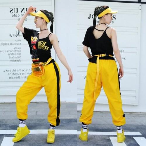 Irregular Graffiti Print Top Hip Hop Jazz Costumes Women Modern Dance Clothes Rave Outfits Ballroom Street Dance Clothes XS2196