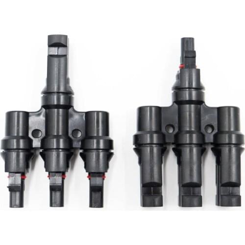 1 Pair Y Panel Cable Wire Conne 3T Branch Parallel Connect 3 Branch Electrical Solar 1000V 30A PV Connector