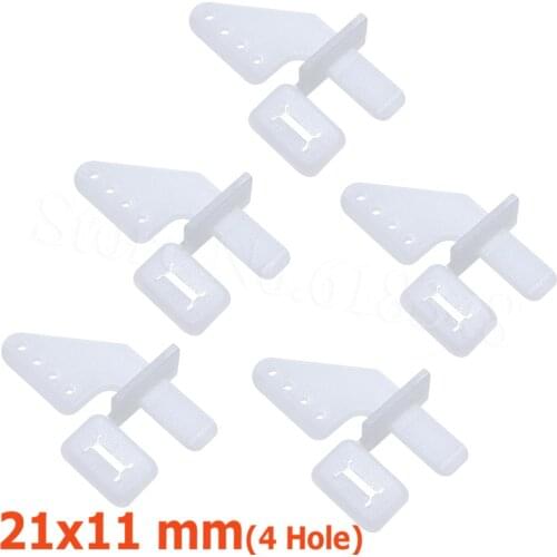10pcs /lot Nylon Pin Horns 21x11 (4 Holes) For RC Airplane Parts Remote Control Foam Electric Plane Aeromodelos Replacement DIY