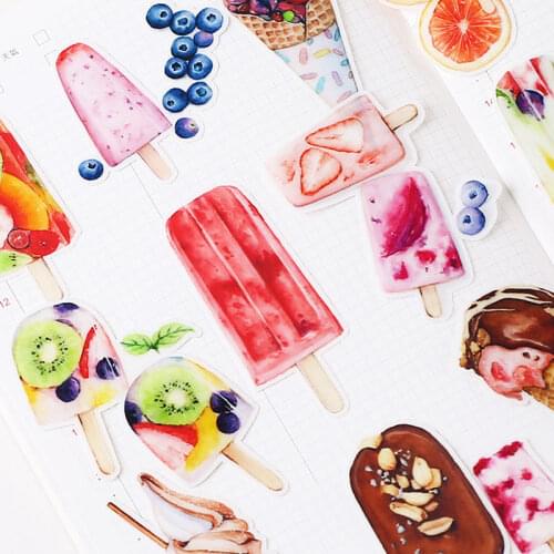 20 Pcs/Pack Food Ice cream Stickers Kawaii Scrapbooking Stickers DIY Decoration Journal Diary Craft