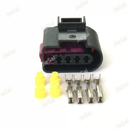 4 Pin 4D0 973 725 Female Automotive Conector Electrical Wiring Plug For VW Audi
