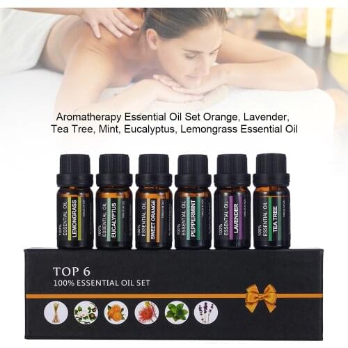 6Pcs Gift Box Fruit Essential Oils Set Aromatic Plant For Candle Skin Care Diffuser Aroma Fragrance Oil Relieve Stress