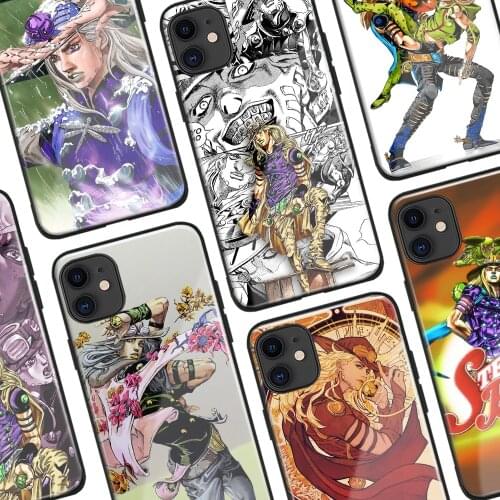 Gyro Zeppeli JoJos Bizarre Manga Anime Phone Cases For IPhone 11 12 Mini Pro XS Max 6s X XR 6 7 8 Plus SE Soft TPU Glass Cover