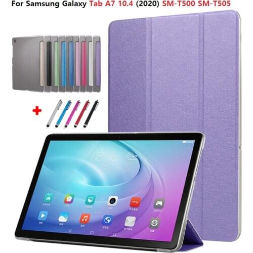 For Samsung Galaxy Tab A7 Case 2020 SM-T500 T505 Folio PU Leather Tablet Case for Samsung Galaxy Tab A7 A 7 10.4 2020 Cover Pink